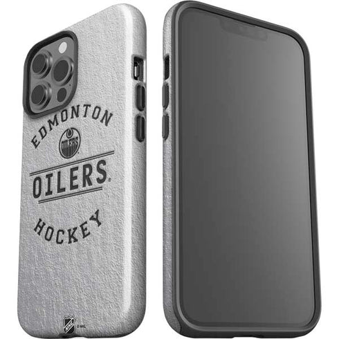 NHL Edmonton Oilers Black Text iPhone 15 Pro Max Impact Case