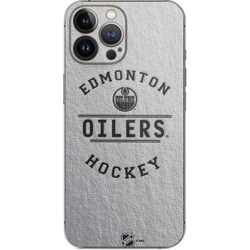 NHL Edmonton Oilers Black Text iPhone 14 Pro Max Skin