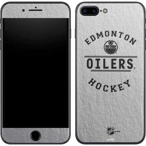 NHL Edmonton Oilers Black Text iPhone 8 Plus Skin