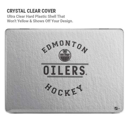 NHL Edmonton Oilers Black Text MacBook Air 13in M1 (2021) Case plus Skin