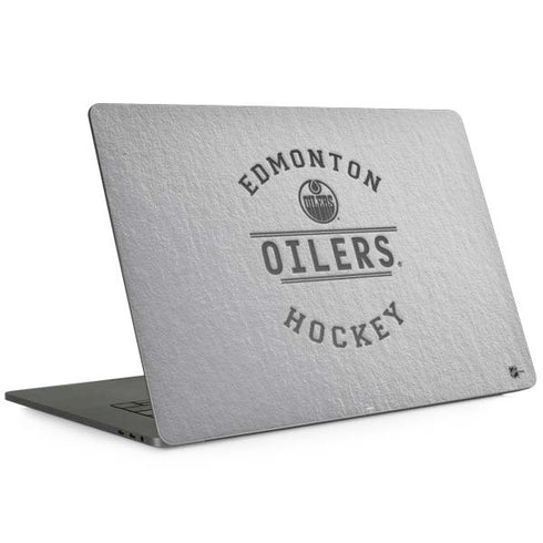 NHL Edmonton Oilers Black Text Apple MacBook Pro 15-inch Skin