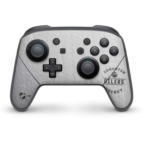 NHL Edmonton Oilers Black Text Nintendo Switch Pro Controller Skin