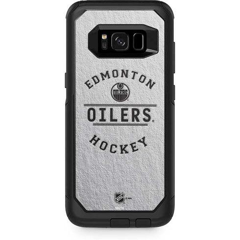 NHL Edmonton Oilers Black Text Otterbox Commuter Galaxy Skin