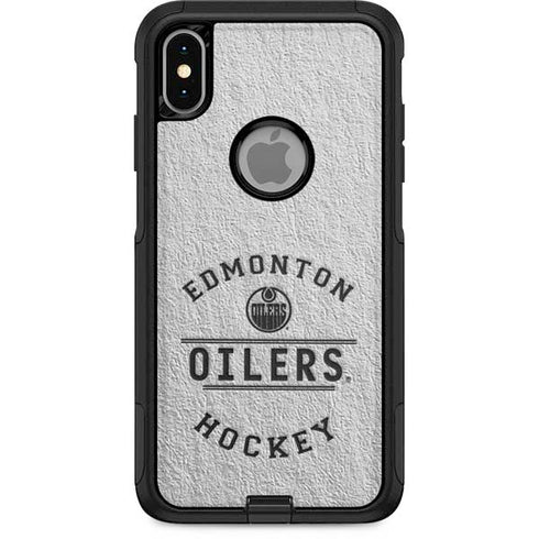 NHL Edmonton Oilers Black Text Otterbox Commuter iPhone Skin