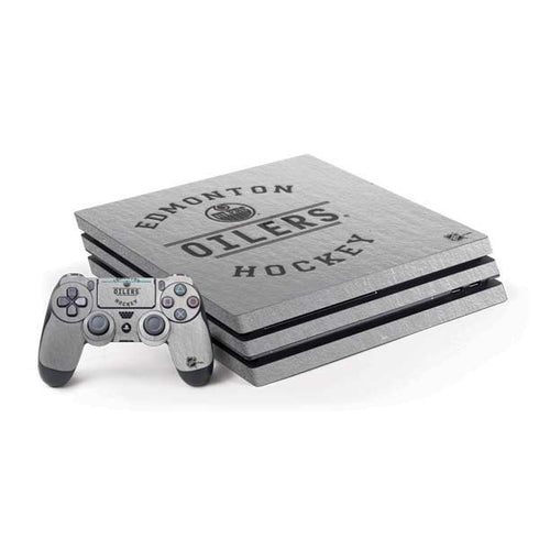 NHL Edmonton Oilers Black Text PS4 Pro Bundle Skin