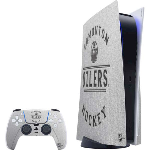 NHL Edmonton Oilers Black Text PS5 Bundle Skin