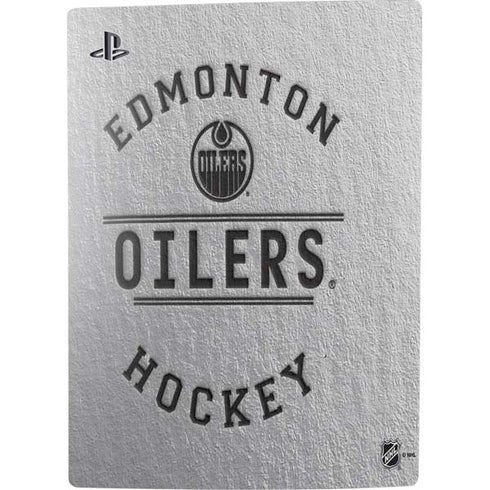 NHL Edmonton Oilers Black Text PS5 Bundle Skin