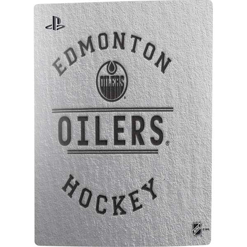NHL Edmonton Oilers Black Text PS5 Console Skin