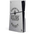 NHL Edmonton Oilers Black Text PS5 Slim Disk Console Skin