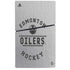 NHL Edmonton Oilers Black Text PS5 Slim Disk Console Skin