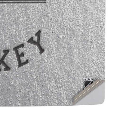 NHL Edmonton Oilers Black Text PS5 Slim Disk Console Skin