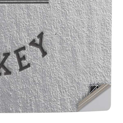 NHL Edmonton Oilers Black Text PS5 Slim Digital Edition Console Skin