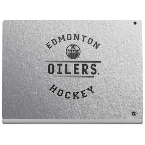 NHL Edmonton Oilers Black Text Surface Book 2 15in Skin