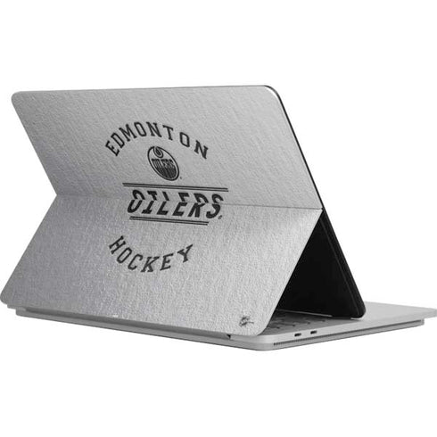 NHL Edmonton Oilers Black Text Surface Laptop Studio Skin