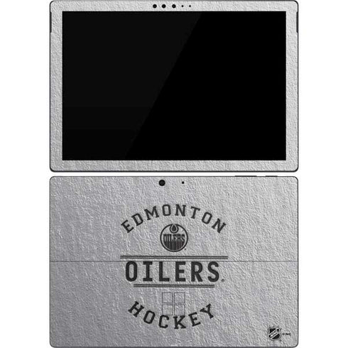 NHL Edmonton Oilers Black Text Surface Pro 7 Skin