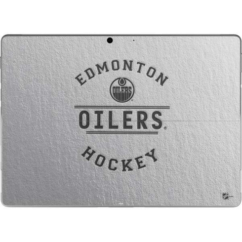 NHL Edmonton Oilers Black Text Surface Pro 9 Skin