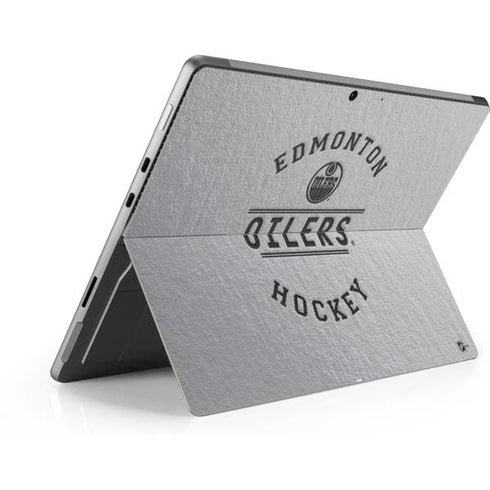 NHL Edmonton Oilers Black Text Surface Pro 9 Skin