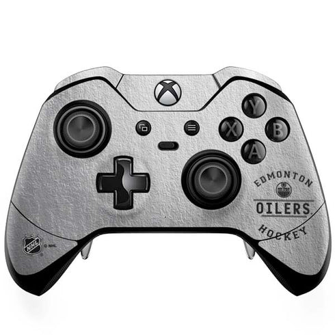NHL Edmonton Oilers Black Text Xbox One Elite Controller Skin