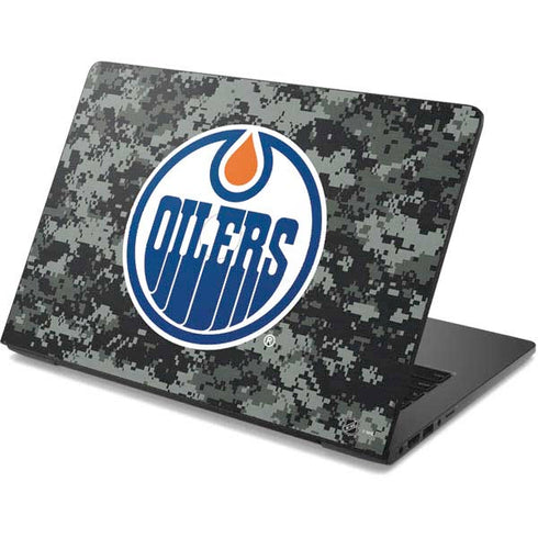 NHL Edmonton Oilers Camo Dell Chromebook Skin