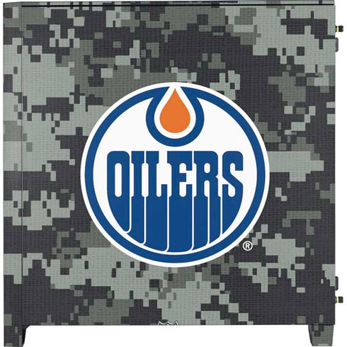 NHL Edmonton Oilers Camo Corsair 4000D Tempered Glass Mid-Tower ATX Case Skin