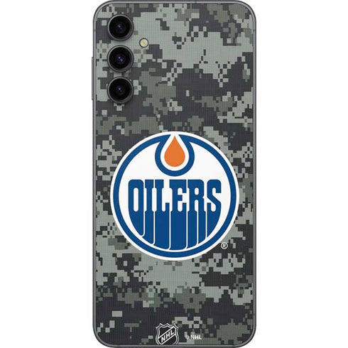 NHL Edmonton Oilers Camo Galaxy A14 5G Skin
