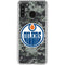 NHL Edmonton Oilers Camo Galaxy A21 Clear Case