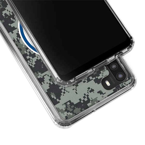 NHL Edmonton Oilers Camo Galaxy A21 Clear Case