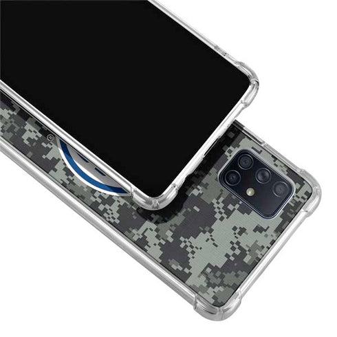 NHL Edmonton Oilers Camo Galaxy A71 5G Clear Case