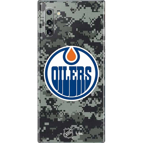 NHL Edmonton Oilers Camo Galaxy Note 10 Skin