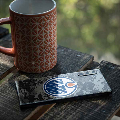 NHL Edmonton Oilers Camo Galaxy Note 10 Skin