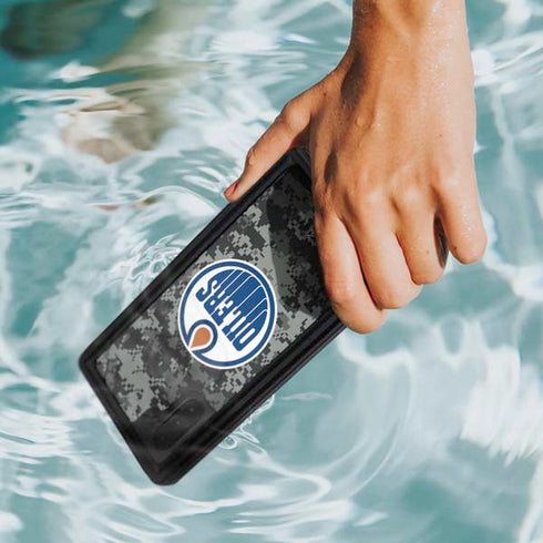 NHL Edmonton Oilers Camo Galaxy Note 10 Waterproof Case