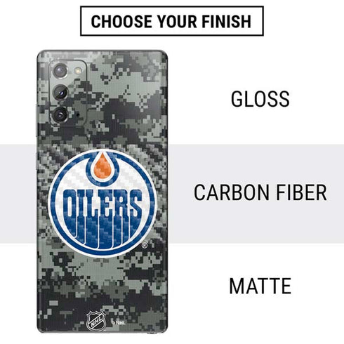 NHL Edmonton Oilers Camo Galaxy Note20 5G Skin