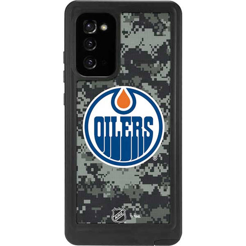 NHL Edmonton Oilers Camo Galaxy Note20 5G Waterproof Case
