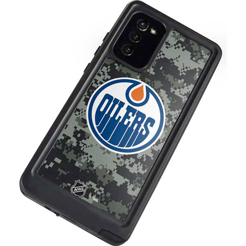 NHL Edmonton Oilers Camo Galaxy Note20 5G Waterproof Case