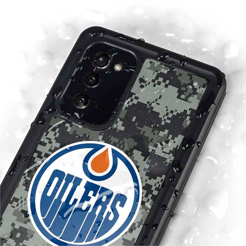 NHL Edmonton Oilers Camo Galaxy Note20 5G Waterproof Case