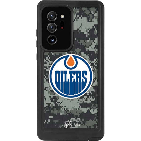 NHL Edmonton Oilers Camo Galaxy Note20 Ultra 5G Waterproof Case