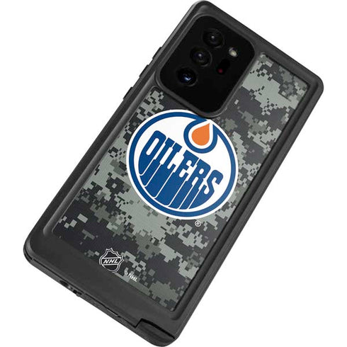 NHL Edmonton Oilers Camo Galaxy Note20 Ultra 5G Waterproof Case