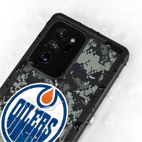 NHL Edmonton Oilers Camo Galaxy Note20 Ultra 5G Waterproof Case