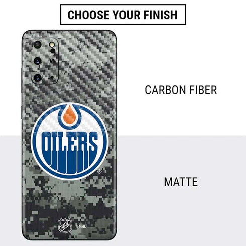 NHL Edmonton Oilers Camo Galaxy S20 Plus Skin