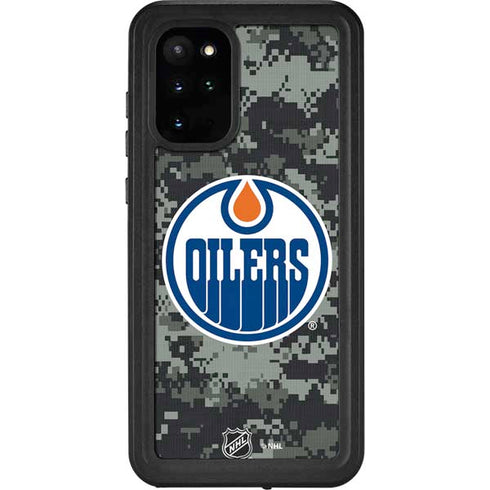 NHL Edmonton Oilers Camo Galaxy S20 Plus Waterproof Case