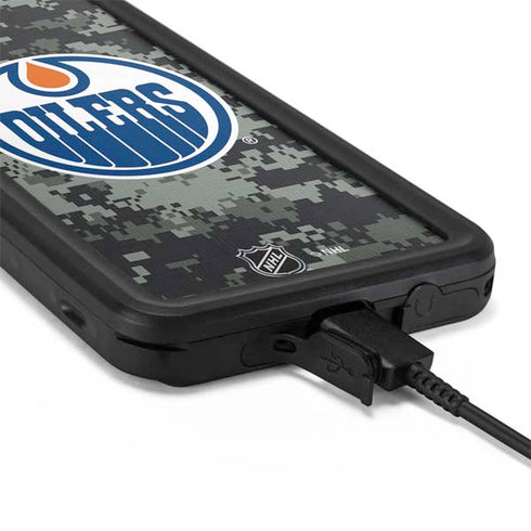 NHL Edmonton Oilers Camo Galaxy S20 Plus Waterproof Case