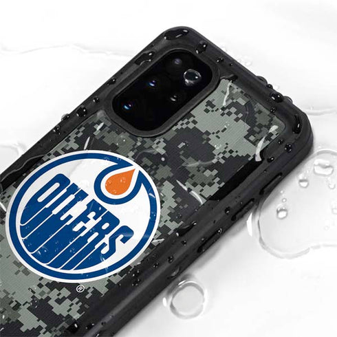 NHL Edmonton Oilers Camo Galaxy S20 Plus Waterproof Case