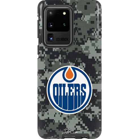 NHL Edmonton Oilers Camo Galaxy S20 Ultra 5G Pro Case