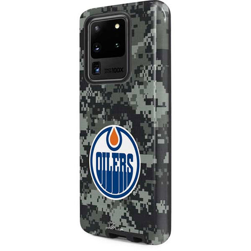NHL Edmonton Oilers Camo Galaxy S20 Ultra 5G Pro Case