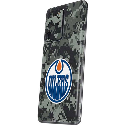 NHL Edmonton Oilers Camo Galaxy S20 Ultra 5G Skin