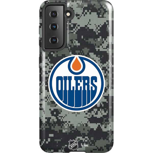 NHL Edmonton Oilers Camo Galaxy S21 5G Pro Case