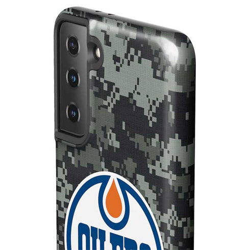NHL Edmonton Oilers Camo Galaxy S21 FE Pro Case