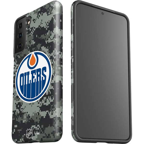 NHL Edmonton Oilers Camo Galaxy S21 FE Pro Case