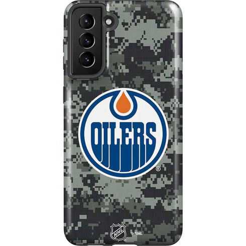NHL Edmonton Oilers Camo Galaxy S21 Plus 5G Pro Case