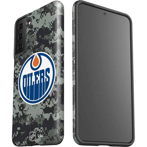 NHL Edmonton Oilers Camo Galaxy S21 Plus 5G Pro Case